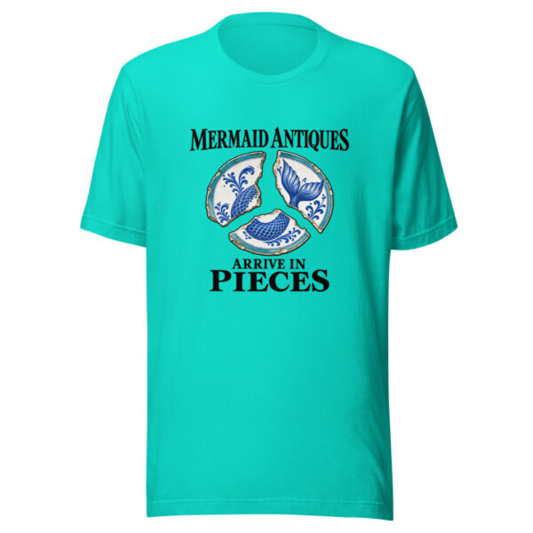 Mermaid Antiques Arrive In Pieces Graphic Tee mockup 2