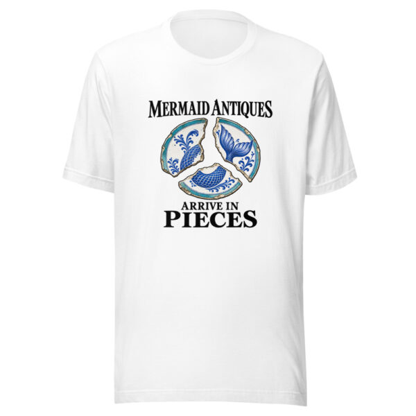 Mermaid Antiques Arrive In Pieces Graphic Tee mockup 5