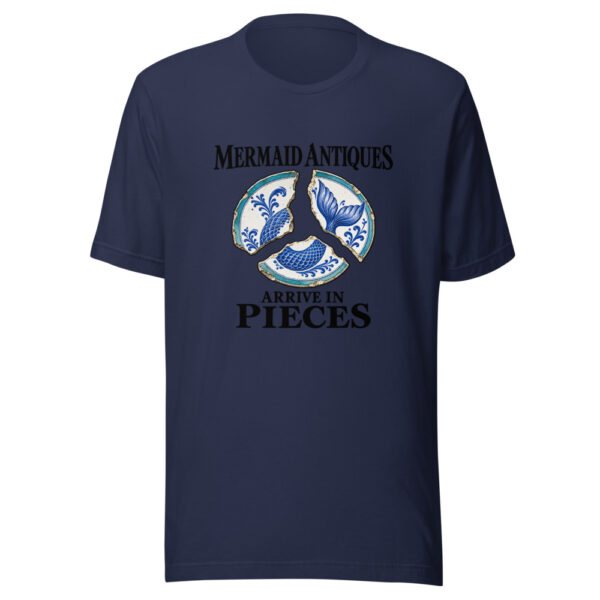 Mermaid Antiques Arrive In Pieces Graphic Tee mockup 6