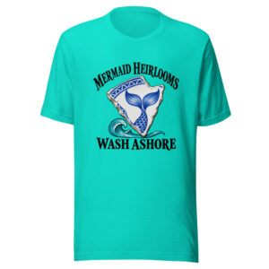 Mermaid Heirlooms Wash Ashore Graphic Tee mockup 1 Mermaid Heirlooms Wash Ashore Graphic Tee front view