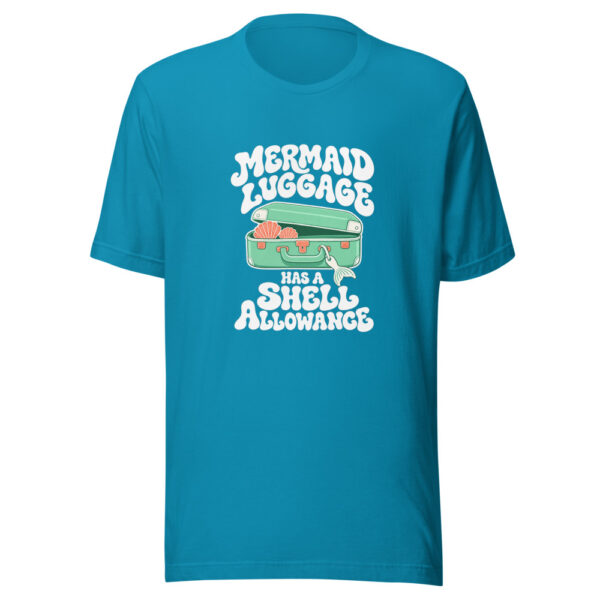 Mermaid Luggage Has A Shell Allowance Graphic Tee mockup 1 Mermaid Luggage Has A Shell Allowance Graphic Tee front view