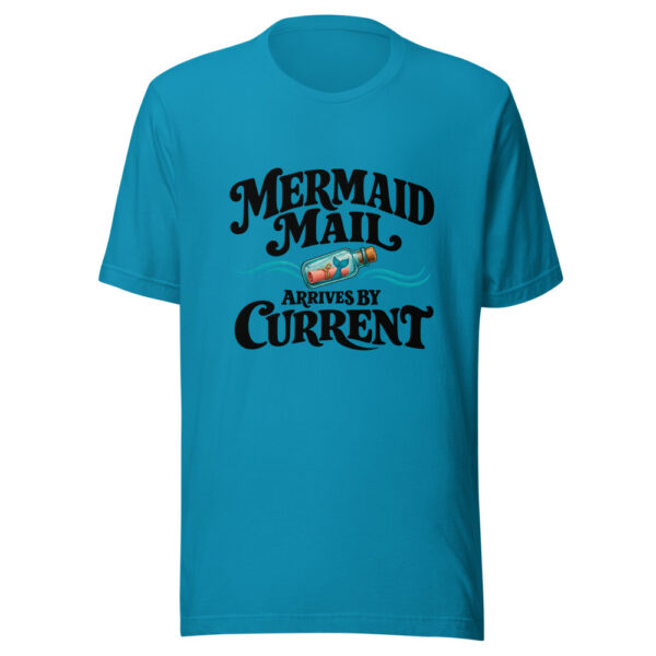 Mermaid Mail Arrives By Current Graphic Tee mockup 1 Mermaid Mail Arrives By Current Graphic Tee front view