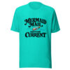 Mermaid Mail Arrives By Current Graphic Tee mockup 2 Mermaid Mail Arrives By Current Graphic Tee mockup 2