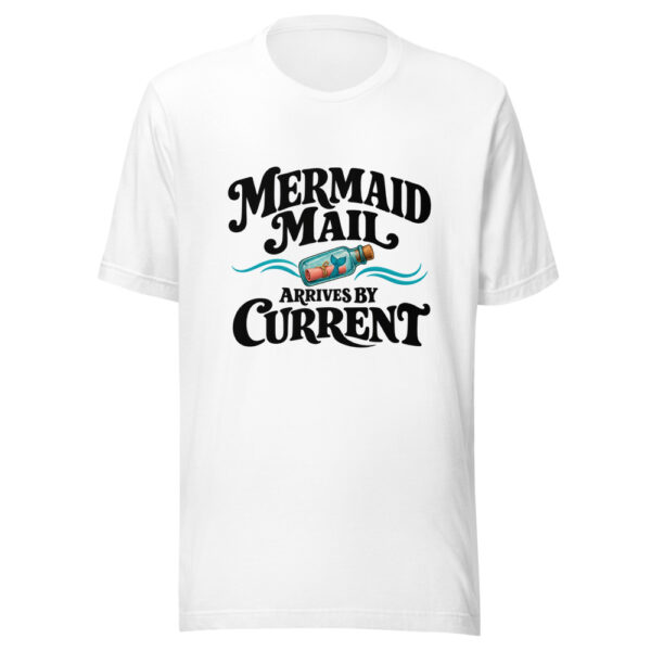 Mermaid Mail Arrives By Current Graphic Tee mockup 5 Mermaid Mail Arrives By Current Graphic Tee mockup 5