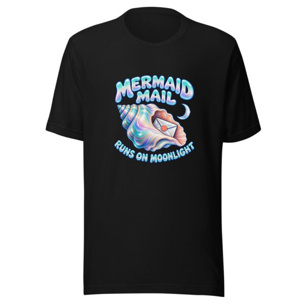 Mermaid Mail Runs On Moonlight Mermaid-moonlight-mail Graphic Tee mockup 4 Mermaid Mail Runs On Moonlight Mermaid-moonlight-mail Graphic Tee mockup 4