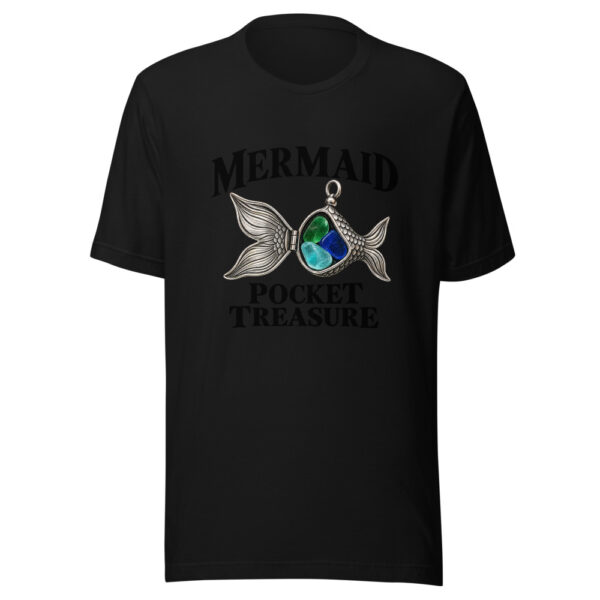 Mermaid Pocket Treasure Graphic Tee mockup 4