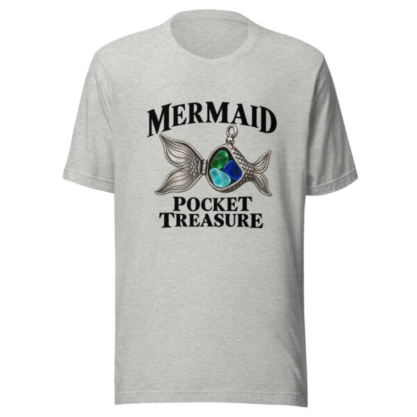 Mermaid Pocket Treasure Graphic Tee mockup 7