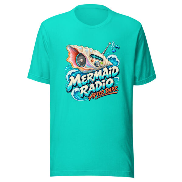 Mermaid Radio After Dark Mermaid-nightlife Graphic Tee mockup 3 Mermaid Radio After Dark Mermaid-nightlife Graphic Tee mockup 3