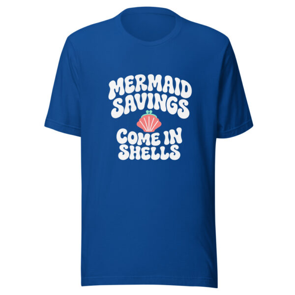 Mermaid Savings Come In Shells Graphic Tee mockup 3 Mermaid Savings Come In Shells Graphic Tee mockup 3