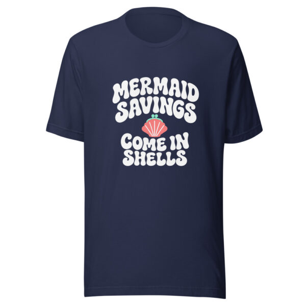Mermaid Savings Come In Shells Graphic Tee mockup 6 Mermaid Savings Come In Shells Graphic Tee mockup 6