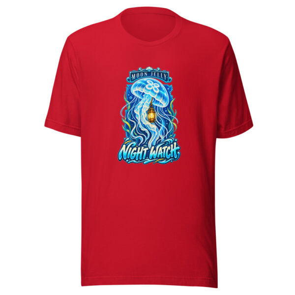 Moon Jelly Night Watch Coastal-folklore Graphic Tee mockup 8 Moon Jelly Night Watch Coastal-folklore Graphic Tee mockup 8