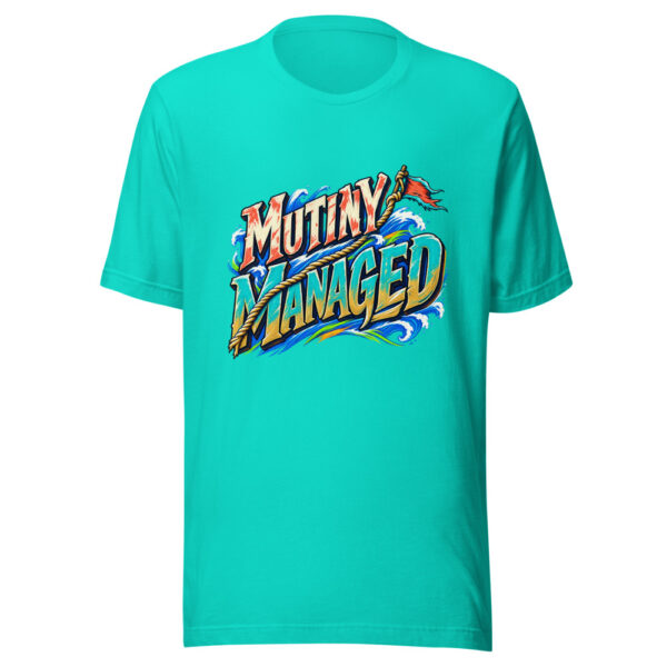 Mutiny Managed Pirate-workday-humor Graphic Tee mockup 2 Mutiny Managed Pirate-workday-humor Graphic Tee mockup 2