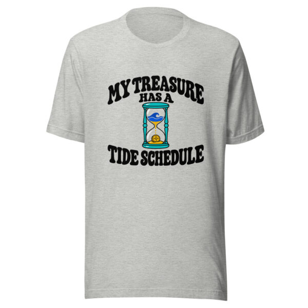 My Treasure Has A Tide Schedule Graphic Tee mockup 7 My Treasure Has A Tide Schedule Graphic Tee mockup 7