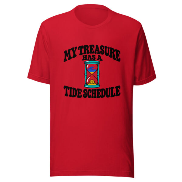 My Treasure Has A Tide Schedule Graphic Tee mockup 8 My Treasure Has A Tide Schedule Graphic Tee mockup 8