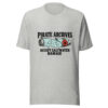 Pirate Archives Accept Saltwater Damage Graphic Tee mockup 7