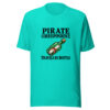 Pirate Correspondence Travels By Bottle Graphic Tee mockup 3 Pirate Correspondence Travels By Bottle Graphic Tee mockup 3