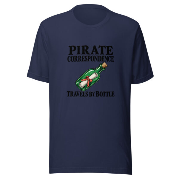 Pirate Correspondence Travels By Bottle Graphic Tee mockup 6 Pirate Correspondence Travels By Bottle Graphic Tee mockup 6