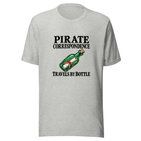 Pirate Correspondence Travels By Bottle Graphic Tee mockup 7 Pirate Correspondence Travels By Bottle Graphic Tee mockup 7