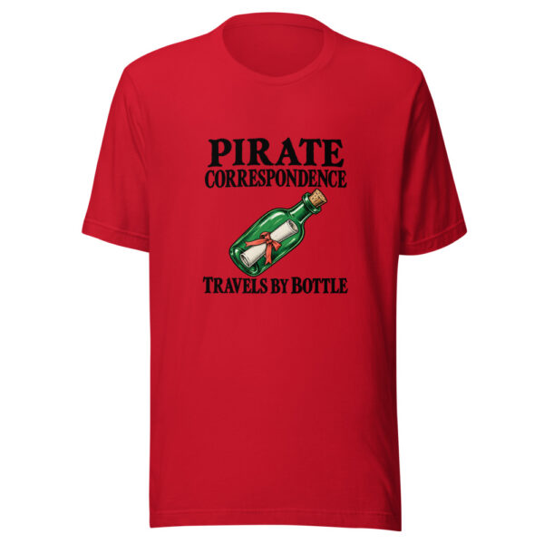 Pirate Correspondence Travels By Bottle Graphic Tee mockup 8 Pirate Correspondence Travels By Bottle Graphic Tee mockup 8