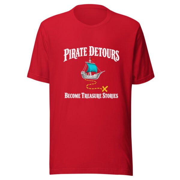 Pirate Detours Become Treasure Stories Graphic Tee mockup 4 Pirate Detours Become Treasure Stories Graphic Tee mockup 4