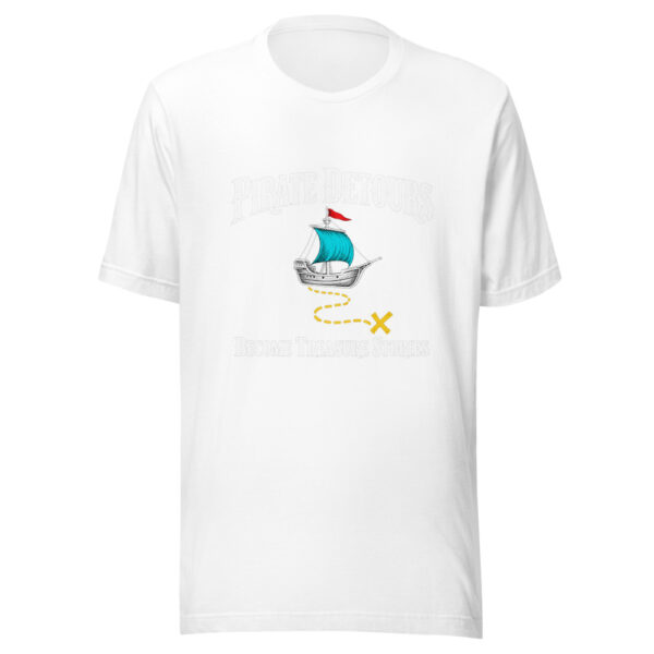 Pirate Detours Become Treasure Stories Graphic Tee mockup 6 Pirate Detours Become Treasure Stories Graphic Tee mockup 6