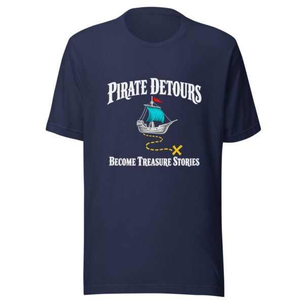 Pirate Detours Become Treasure Stories Graphic Tee mockup 7 Pirate Detours Become Treasure Stories Graphic Tee mockup 7