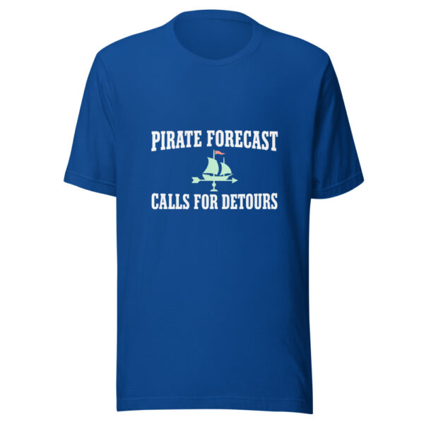 Pirate Forecast Calls For Detours Graphic Tee mockup 1 Pirate Forecast Calls For Detours Graphic Tee front view