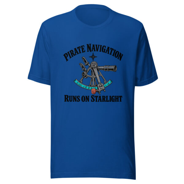 Pirate Navigation Runs On Starlight Graphic Tee mockup 3 Pirate Navigation Runs On Starlight Graphic Tee mockup 3