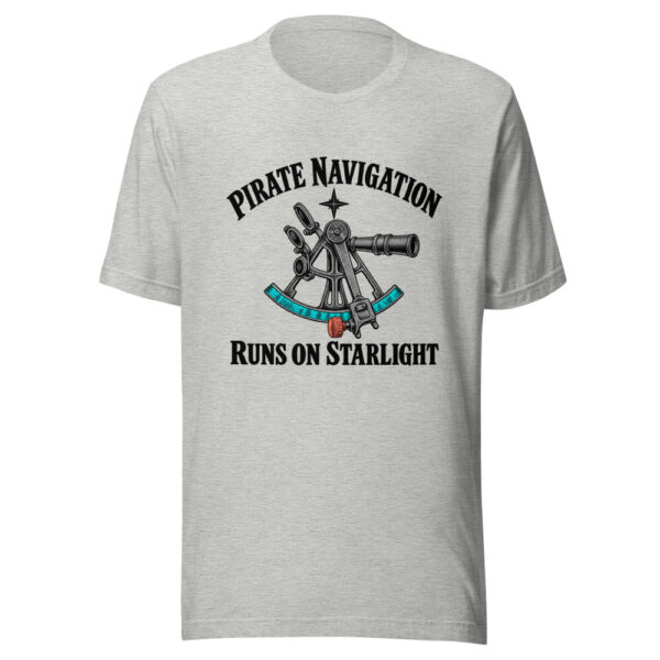 Pirate Navigation Runs On Starlight Graphic Tee mockup 7 Pirate Navigation Runs On Starlight Graphic Tee mockup 7