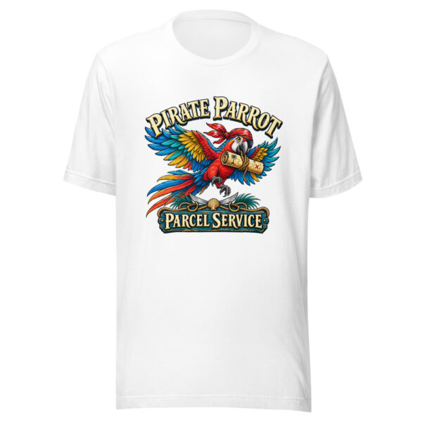 Pirate Parrot Parcel Service Family-adventure Graphic Tee mockup 6
