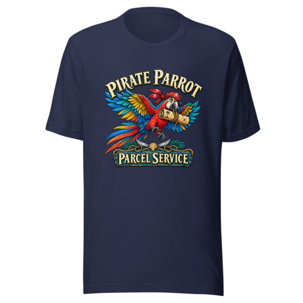 Pirate Parrot Parcel Service Family-adventure Graphic Tee mockup 7