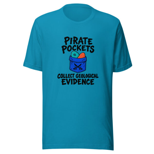 Pirate Pockets Collect Geological Evidence Graphic Tee mockup 2 Pirate Pockets Collect Geological Evidence Graphic Tee mockup 2