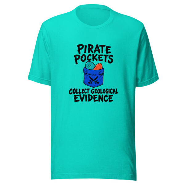 Pirate Pockets Collect Geological Evidence Graphic Tee mockup 3 Pirate Pockets Collect Geological Evidence Graphic Tee mockup 3