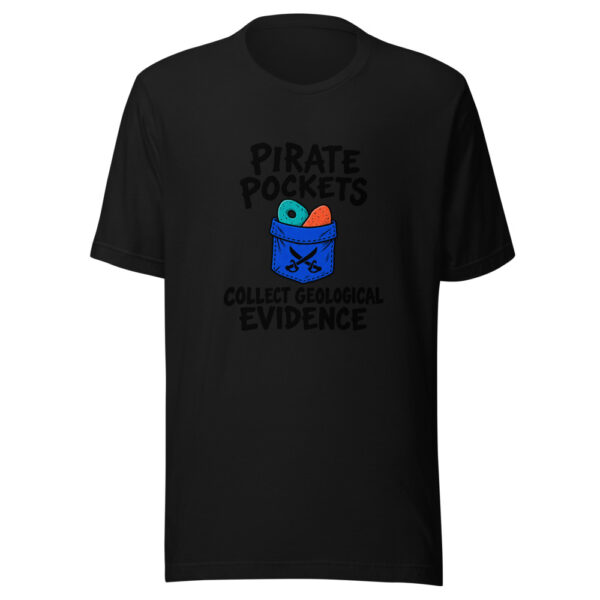 Pirate Pockets Collect Geological Evidence Graphic Tee mockup 4 Pirate Pockets Collect Geological Evidence Graphic Tee mockup 4