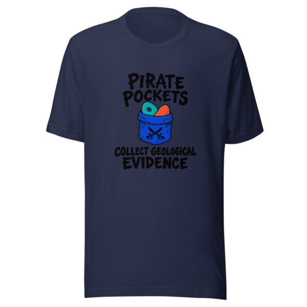 Pirate Pockets Collect Geological Evidence Graphic Tee mockup 6 Pirate Pockets Collect Geological Evidence Graphic Tee mockup 6