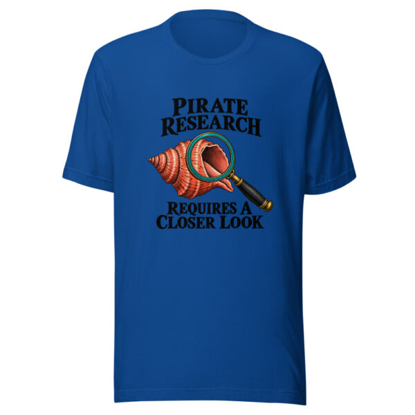 Pirate Research Requires A Closer Look Graphic Tee mockup 1 Pirate Research Requires A Closer Look Graphic Tee front view
