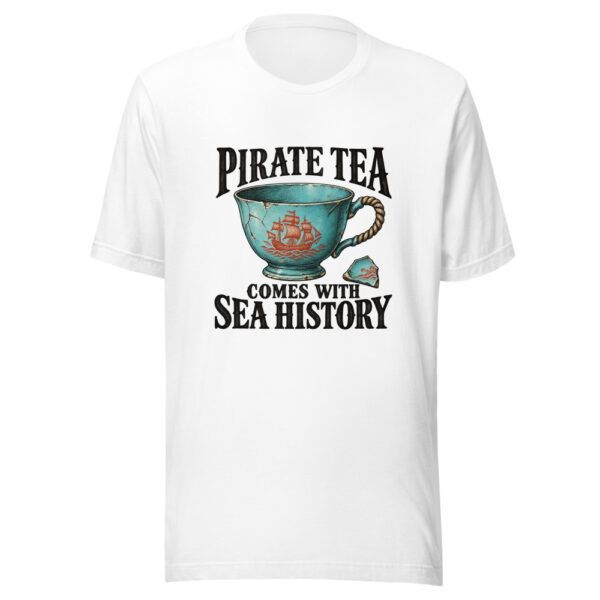 Pirate Tea Comes With Sea History Graphic Tee mockup 5 Pirate Tea Comes With Sea History Graphic Tee mockup 5