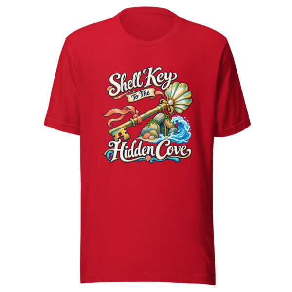 Shell Key To The Hidden Cove Graphic Tee mockup 8