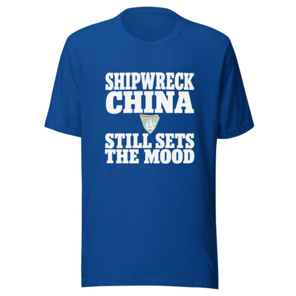 Shipwreck China Still Sets The Mood Graphic Tee mockup 3 Shipwreck China Still Sets The Mood Graphic Tee mockup 3