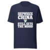 Shipwreck China Still Sets The Mood Graphic Tee mockup 6 Shipwreck China Still Sets The Mood Graphic Tee mockup 6