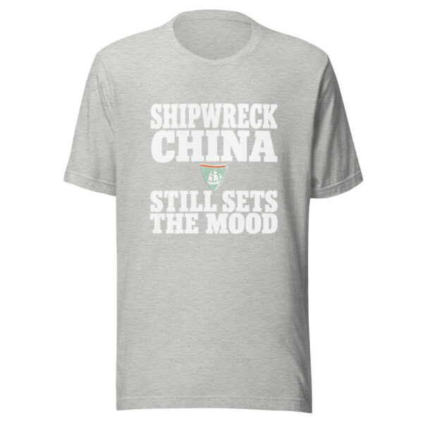 Shipwreck China Still Sets The Mood Graphic Tee mockup 7 Shipwreck China Still Sets The Mood Graphic Tee mockup 7