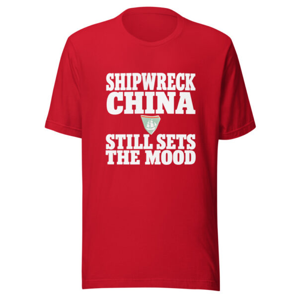Shipwreck China Still Sets The Mood Graphic Tee mockup 8 Shipwreck China Still Sets The Mood Graphic Tee mockup 8