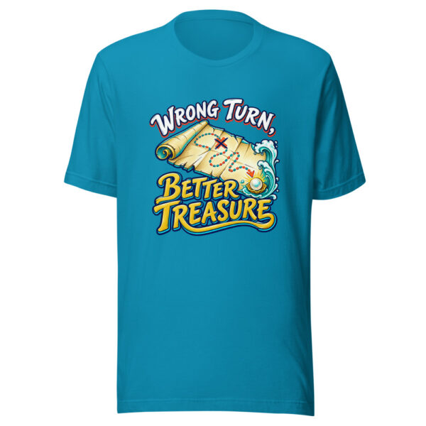 Wrong Turn, Better Treasure Family-adventure Graphic Tee mockup 2
