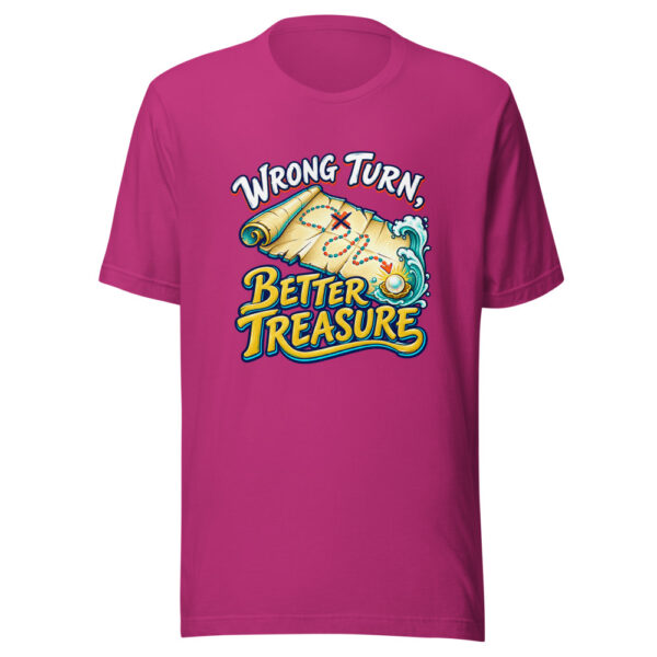 Wrong Turn, Better Treasure Family-adventure Graphic Tee mockup 3