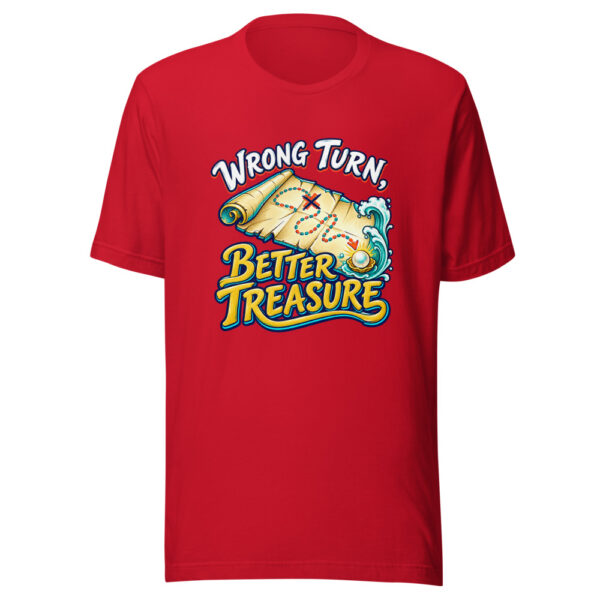 Wrong Turn, Better Treasure Family-adventure Graphic Tee mockup 4