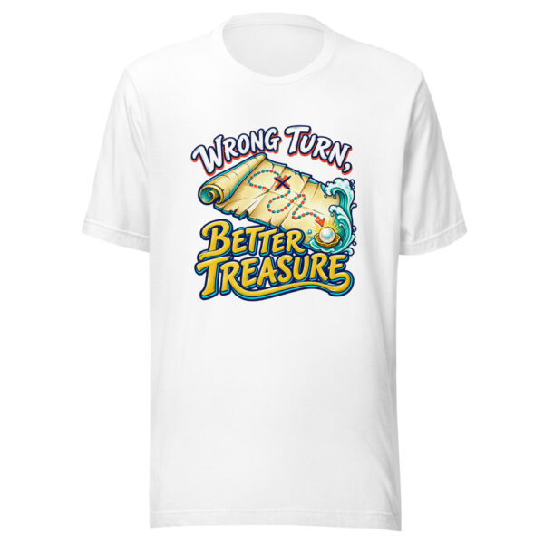 Wrong Turn, Better Treasure Family-adventure Graphic Tee mockup 6