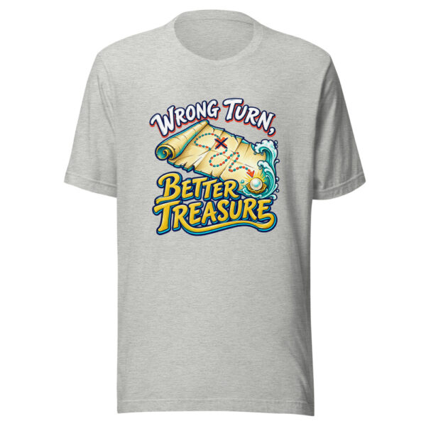 Wrong Turn, Better Treasure Family-adventure Graphic Tee mockup 8