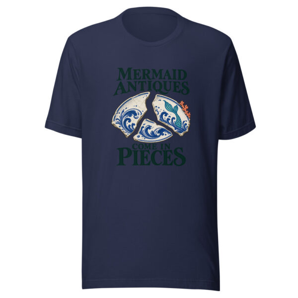 Mermaid Antiques Come In Pieces Graphic Tee mockup 6 Mermaid Antiques Come In Pieces Graphic Tee mockup 6