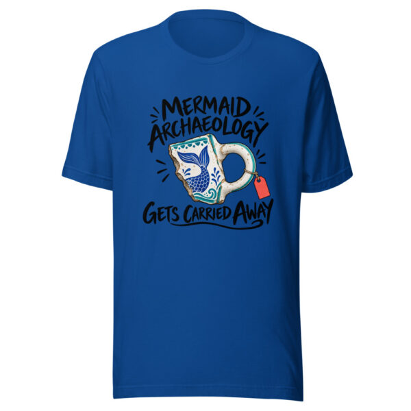 Mermaid Archaeology Gets Carried Away Graphic Tee mockup 1 Mermaid Archaeology Gets Carried Away Graphic Tee front view