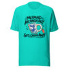 Mermaid Archaeology Gets Carried Away Graphic Tee mockup 3 Mermaid Archaeology Gets Carried Away Graphic Tee mockup 3